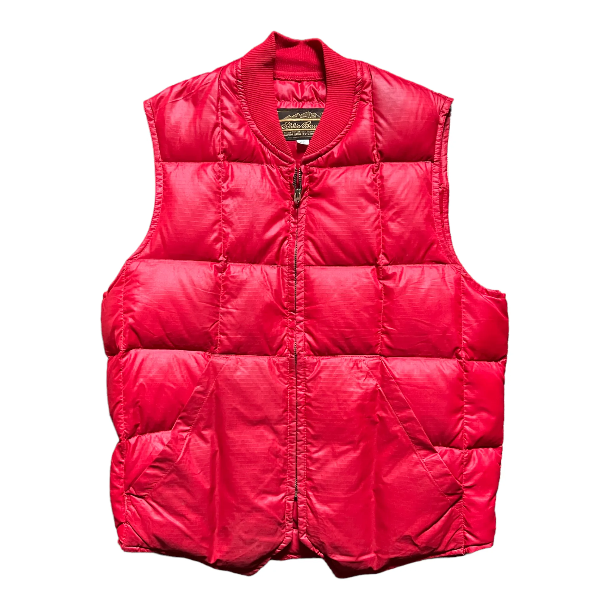 Vintage Eddie Bauer Quilted Down Vest Size 40