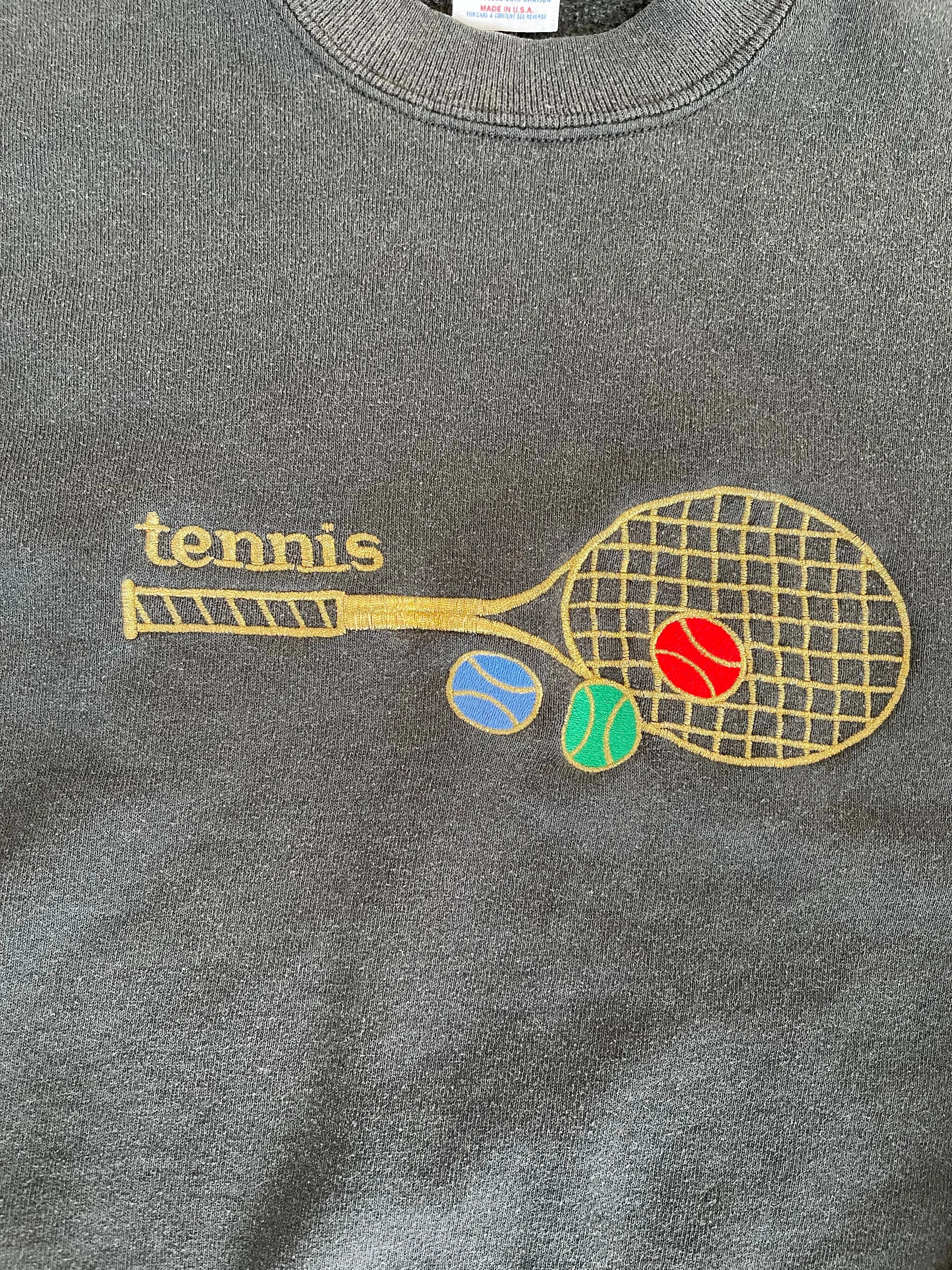 Vintage Tennis Crewneck Sweater L
