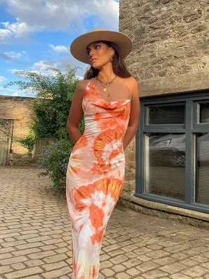 Vvsha Josie Cowl Neck Maxi Dress