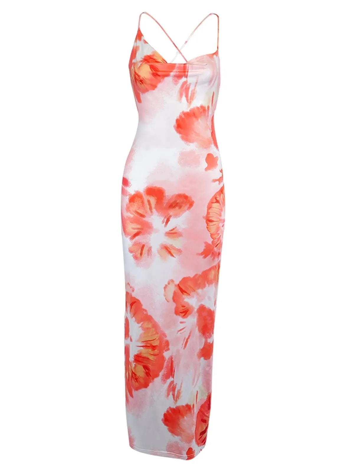Vvsha Josie Cowl Neck Maxi Dress